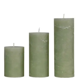 Rustic Bloklys - Forrest Green 7x15 cm - Udeliv