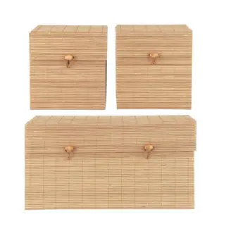 Bambusæske - Natur Kvadratisk Lille - Ib Laursen