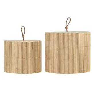Bambusæske - Natur Rund Lille - Ib Laursen