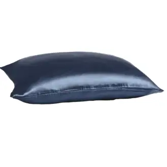 Silke hovedpudebetræk Mørk Blå 60x63 - Soveværelse